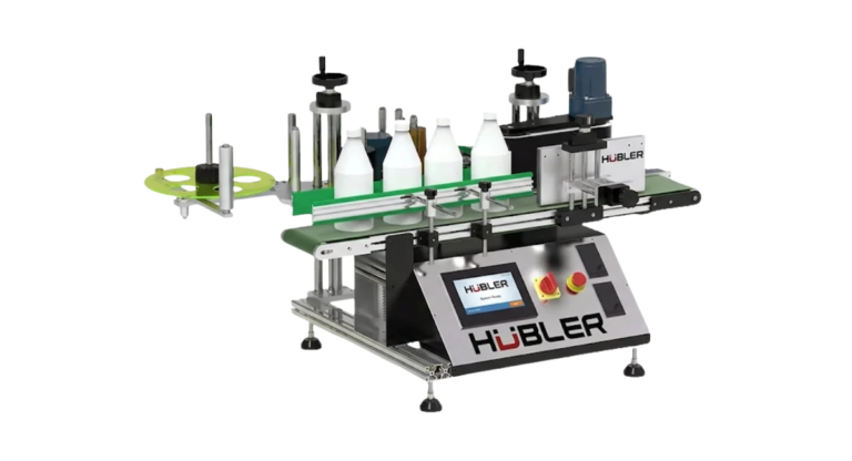 Etiquetadora Cilíndrica de Sobremesa HU-PLM100CH | Alta Velocidad | Para Envases Redondos