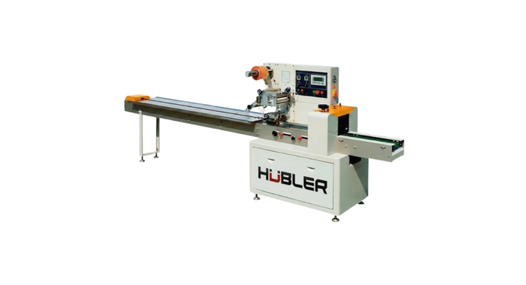 Envasadora Horizontal Tipo Flow Pack Económica HU-EF250D para Galletas, Queques, Dulces y Bandejas